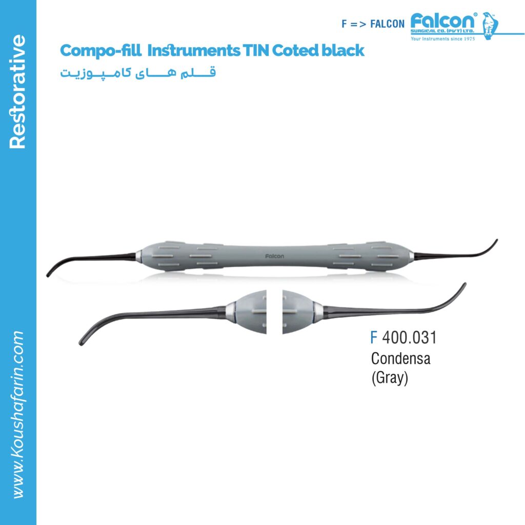 قلم کامپوزیت طرح LM تیتانیومی خاکستری (Condensa-Gray)//فالکن-Falcon