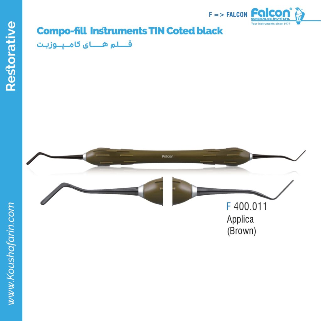 قلم کامپوزیت طرح LM تیتانیومی قهوه ای (Applica-Brown)//فالکن-Falcon
